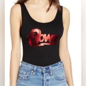 Project Karma Tops Bodysuit Strike Bowie Black Medium New